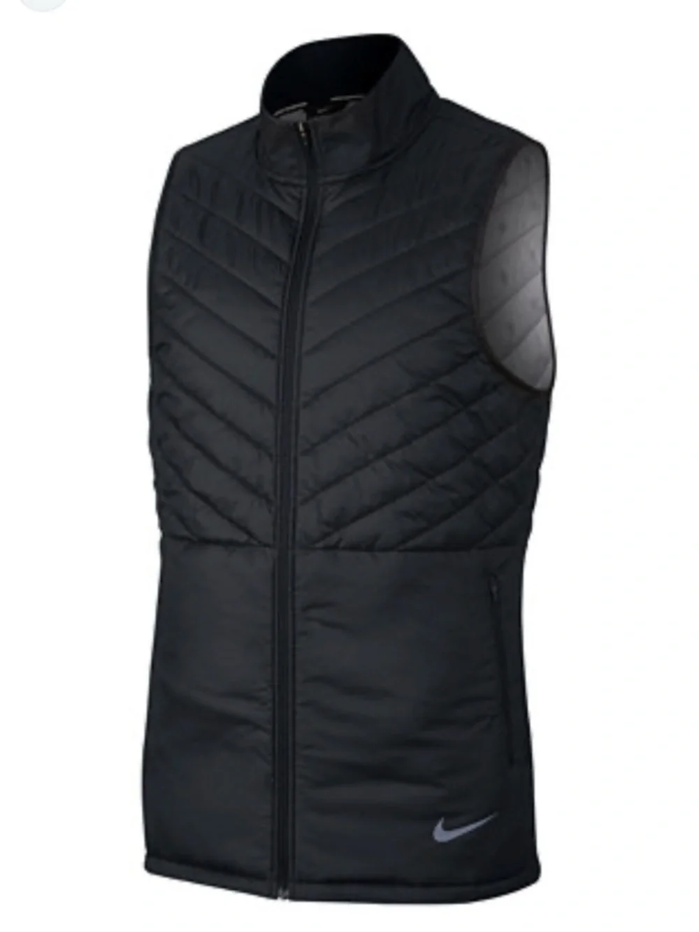 Nike Black Quilted Sleeveless Performance Vest
